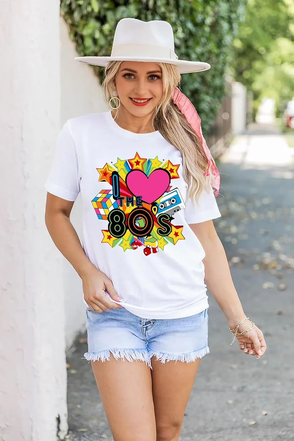 80s Shirt for Women: I Love The 80's Shirt Vintage 80s Shirts Casual Retro 80s Outfits Fashion 80s Nostalgia Tees Tops