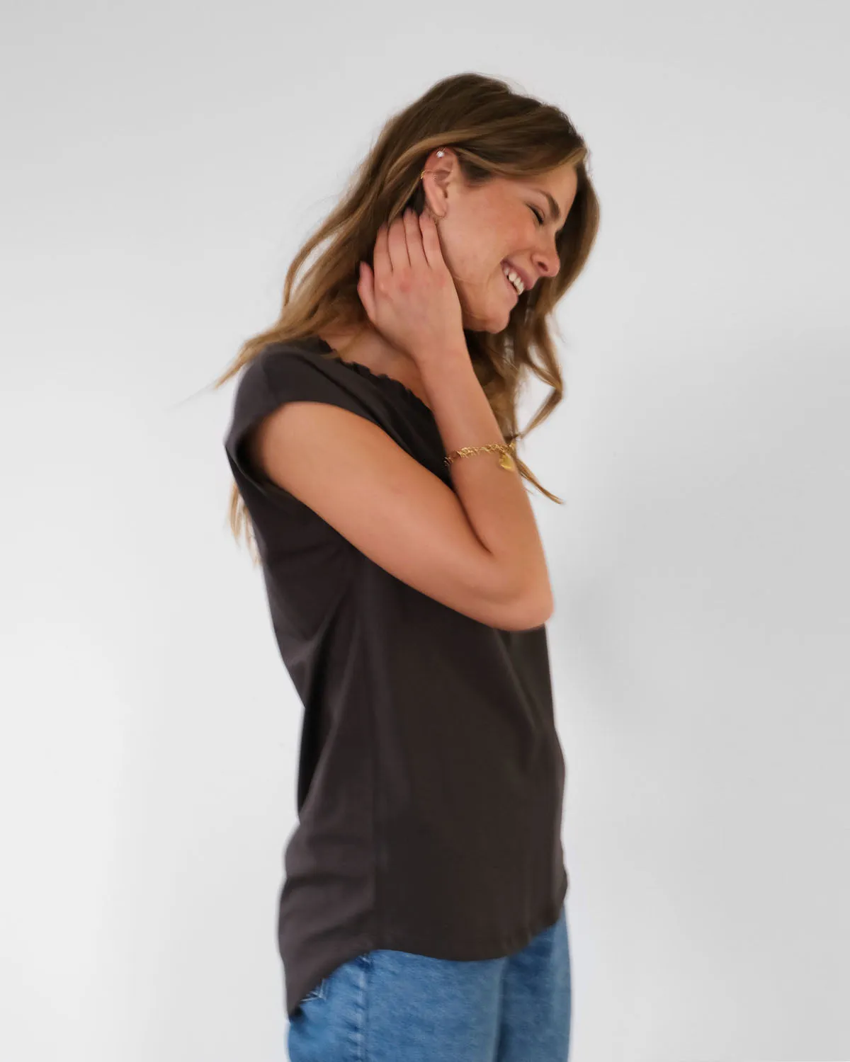 AMBROISE tank in Charcoal