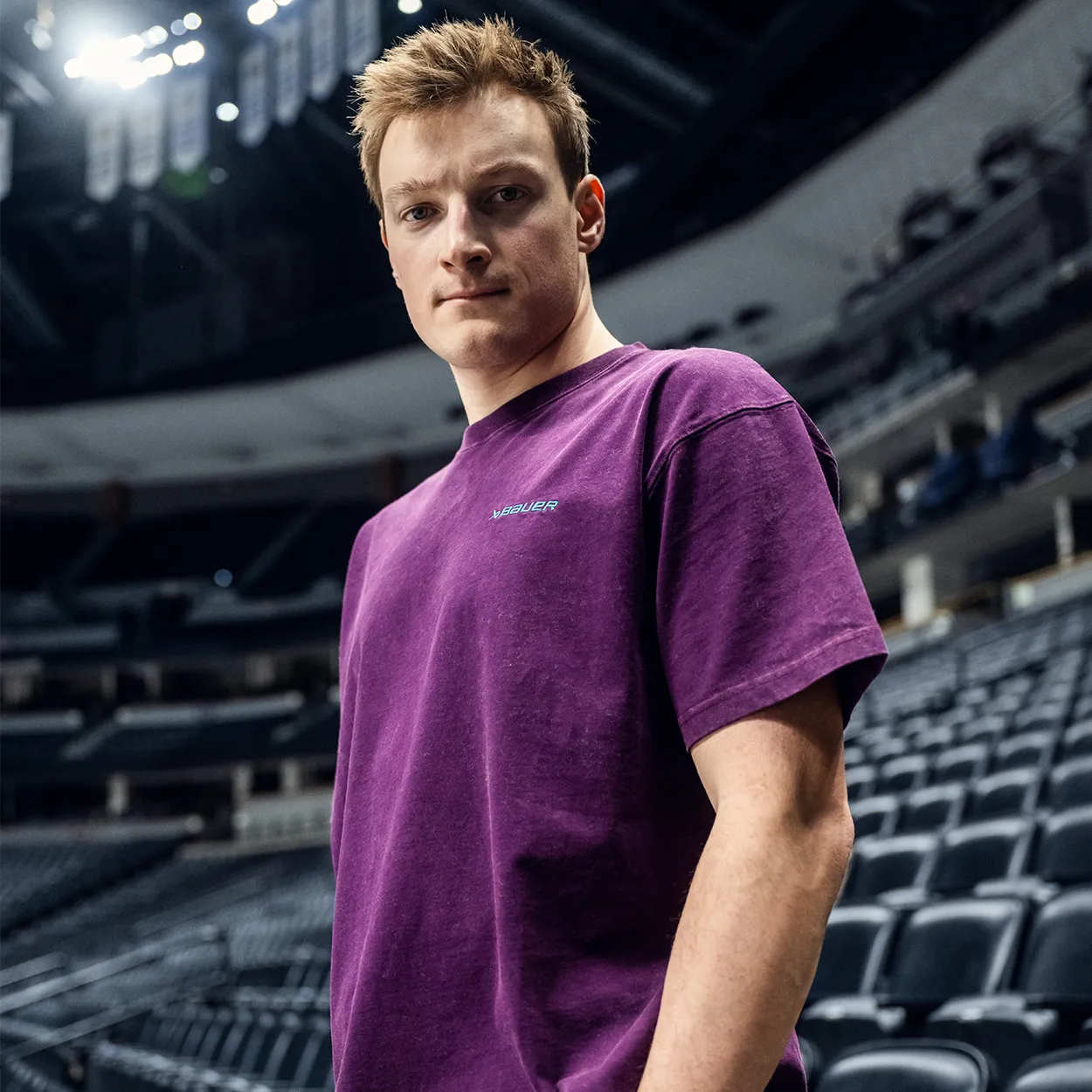 BAUER ROYAL ACIDWASH TEE SENIOR