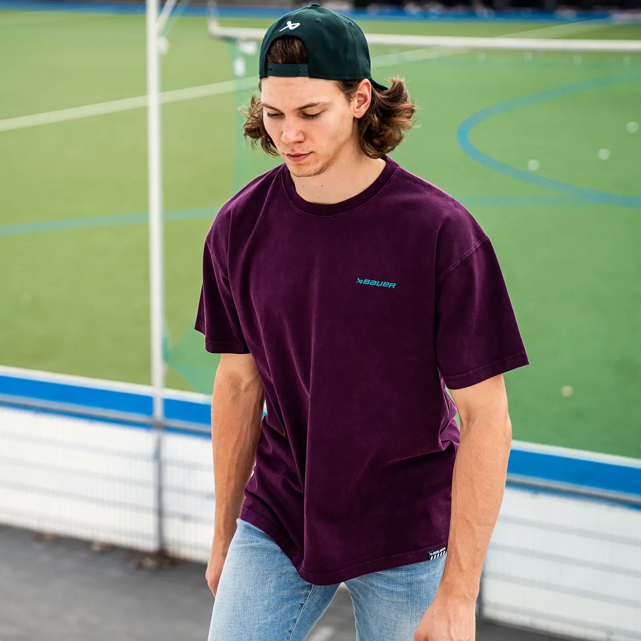 BAUER ROYAL ACIDWASH TEE SENIOR