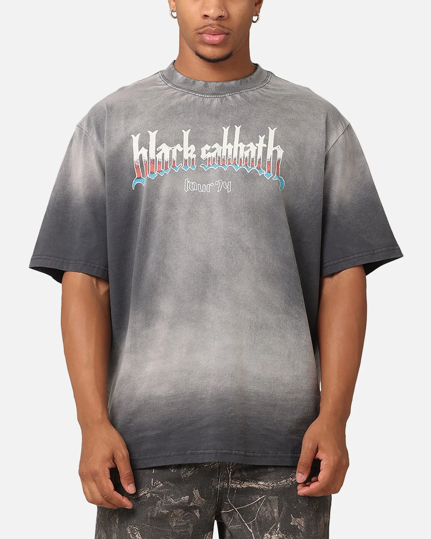 Black Sabbath Tour '74 Sunfade T-Shirt Black Wash