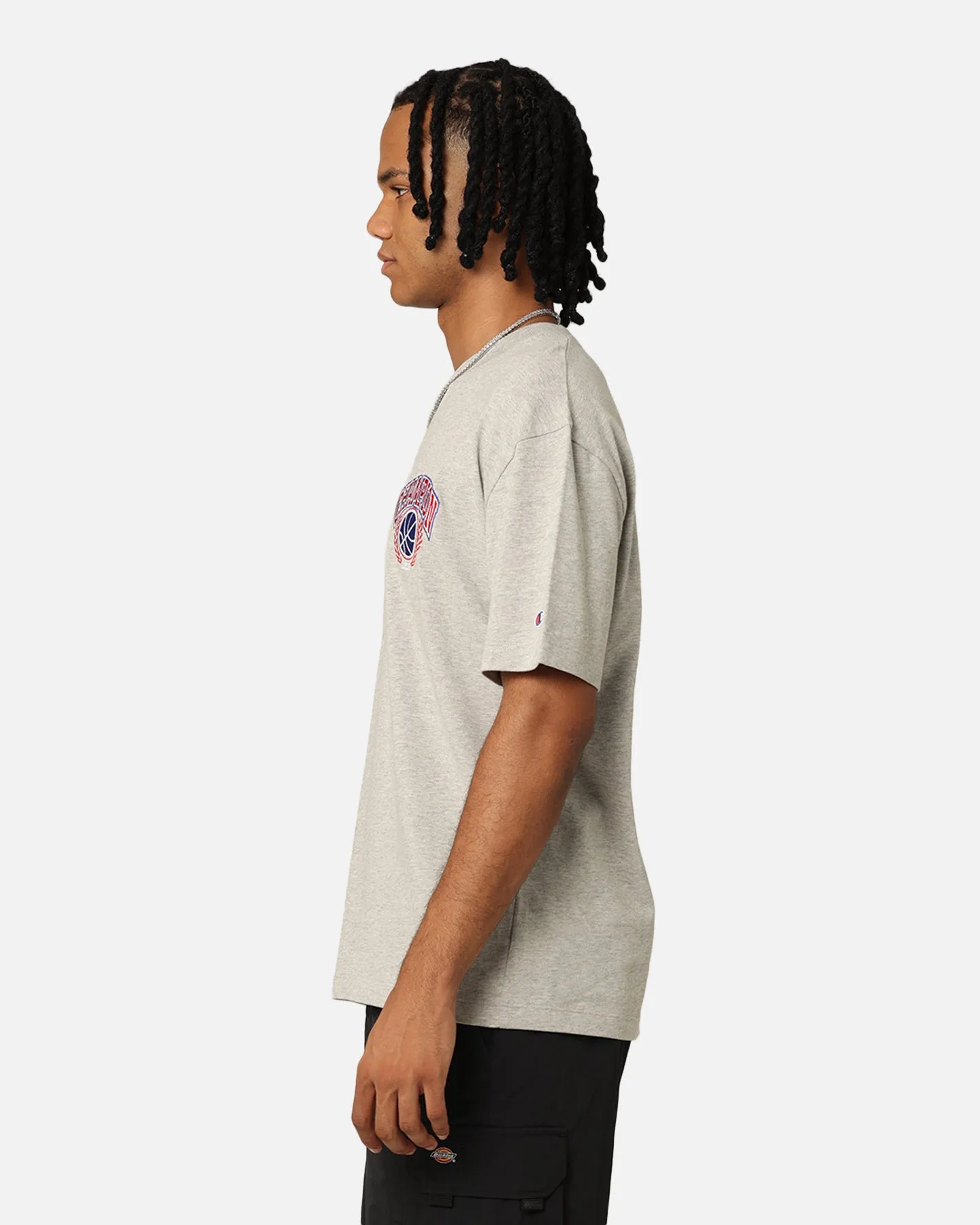 Champion Heritage Field Basketball T-Shirt Oxford Heather