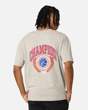 Champion Heritage Field Basketball T-Shirt Oxford Heather