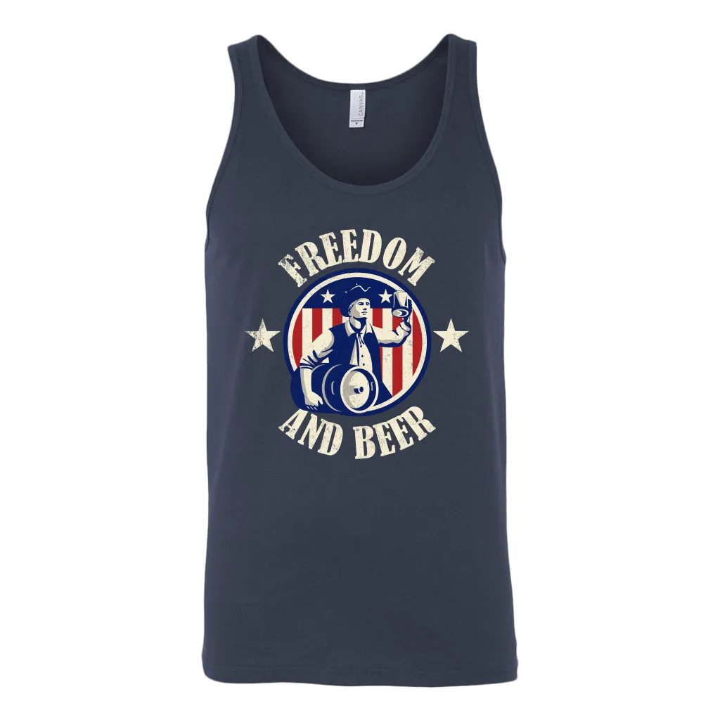 Freedom And Beer Tank Top
