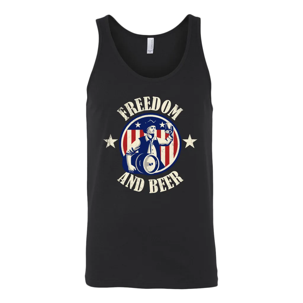 Freedom And Beer Tank Top