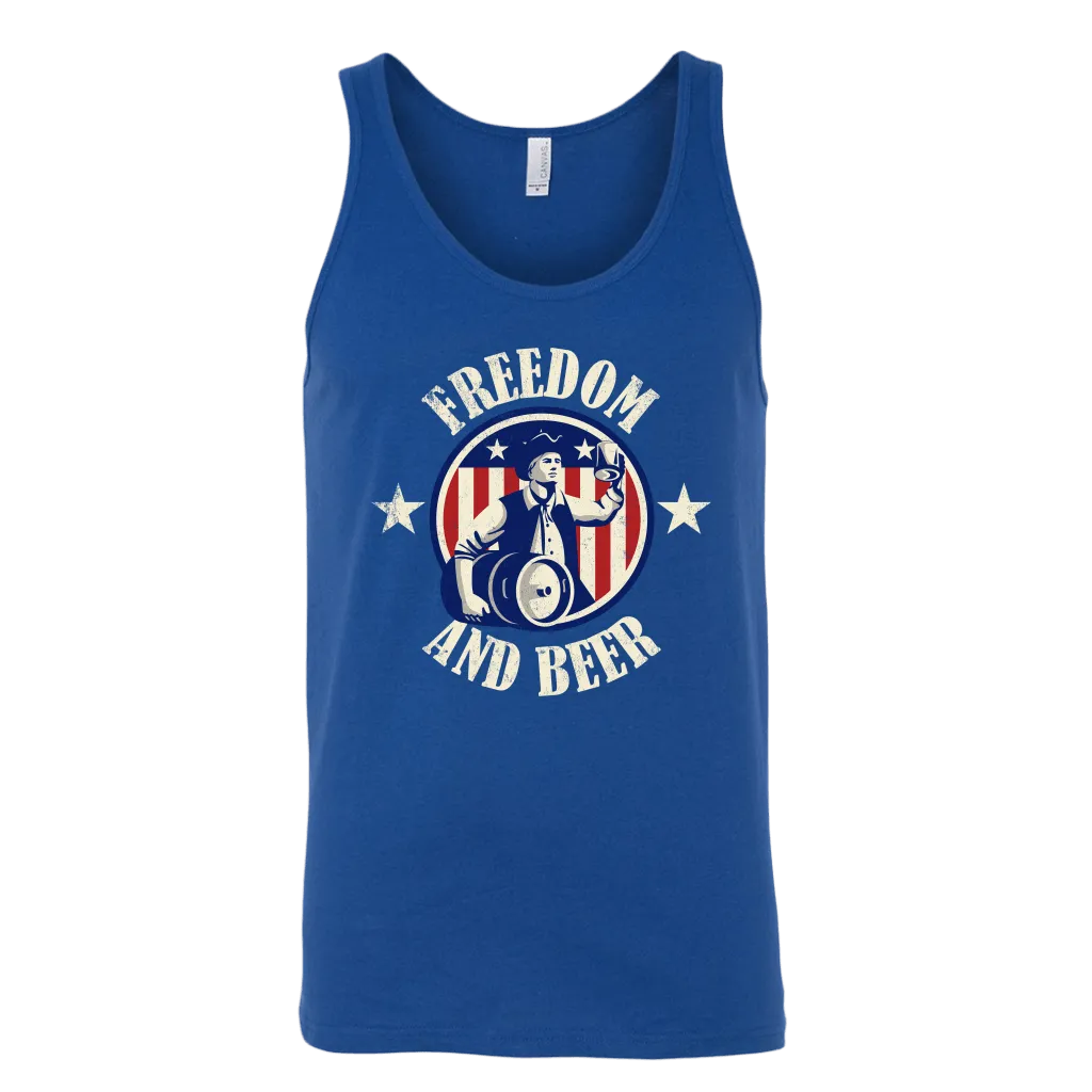 Freedom And Beer Tank Top