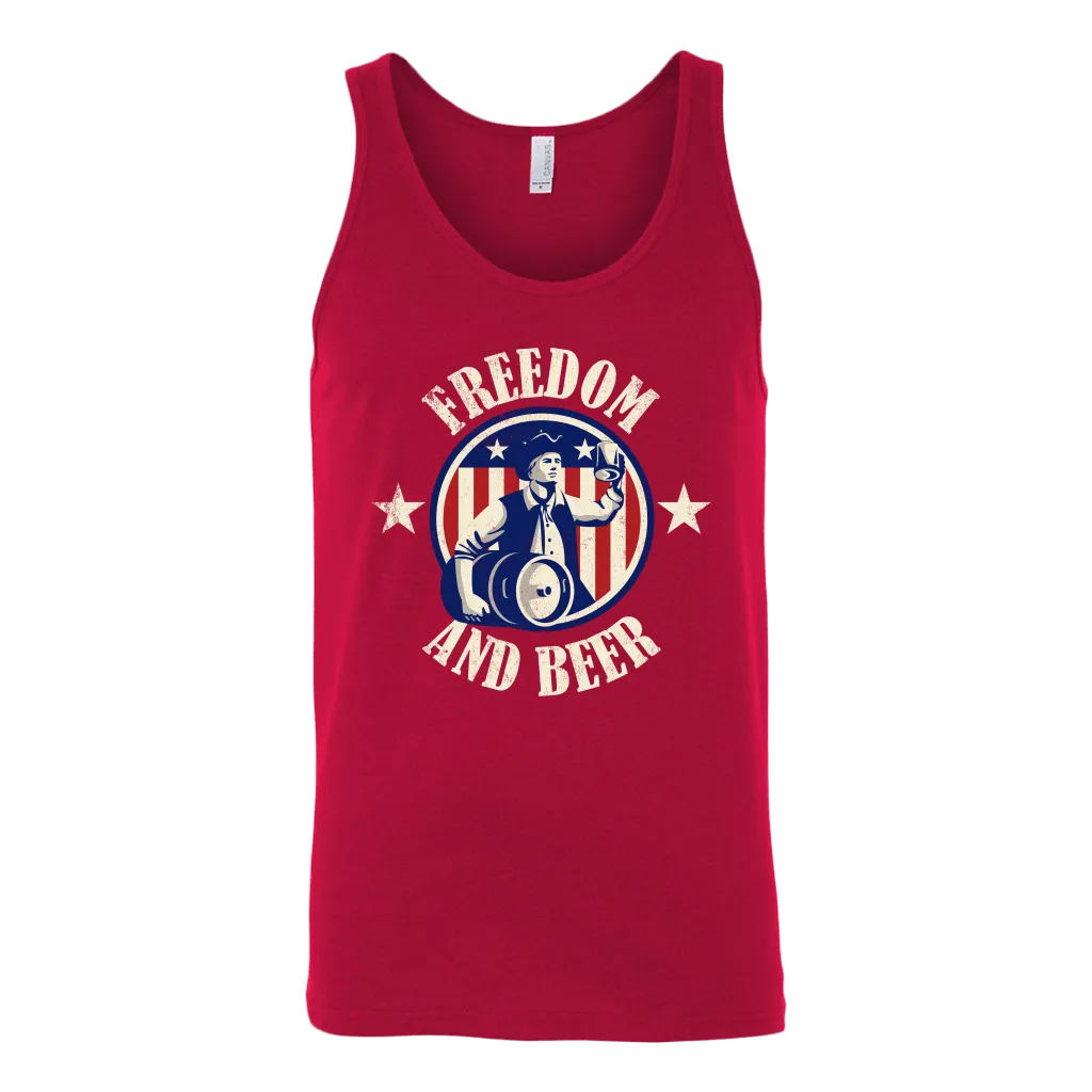 Freedom And Beer Tank Top