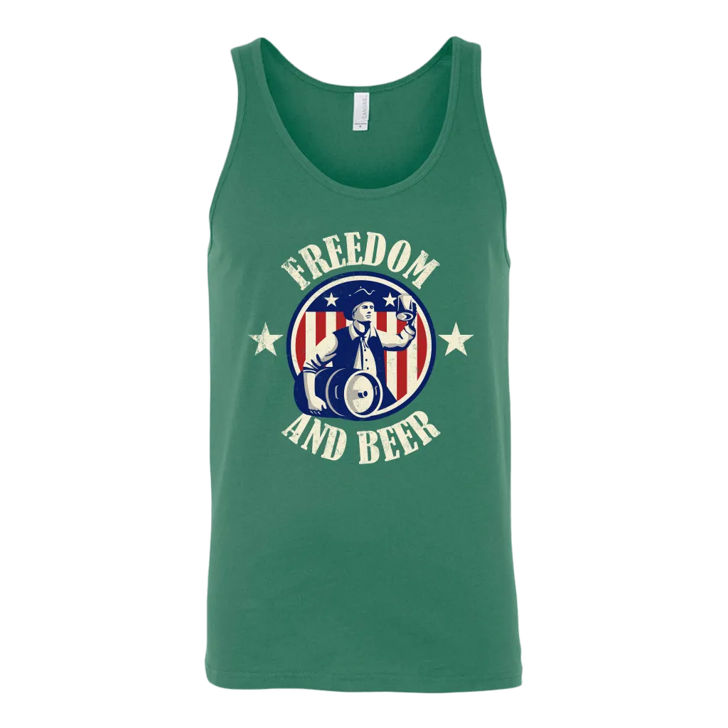 Freedom And Beer Tank Top