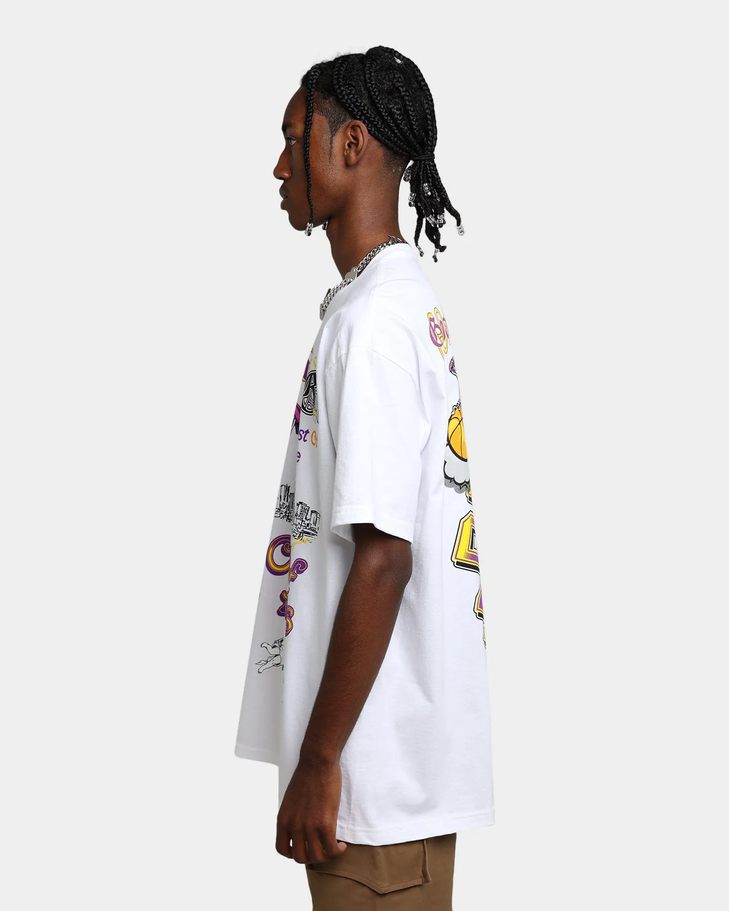 Goat Crew City Of Angels All Over T-Shirt White