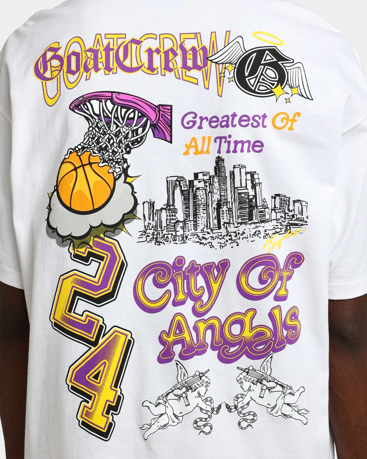 Goat Crew City Of Angels All Over T-Shirt White