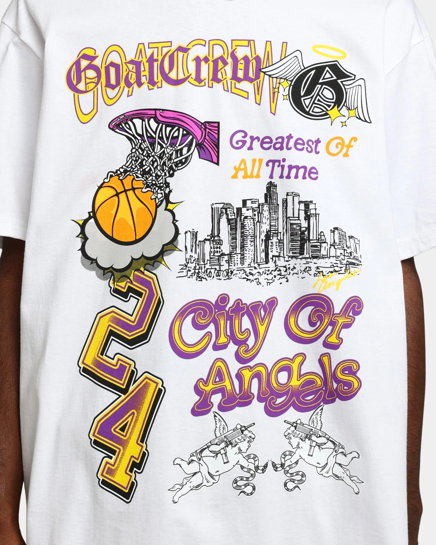 Goat Crew City Of Angels All Over T-Shirt White