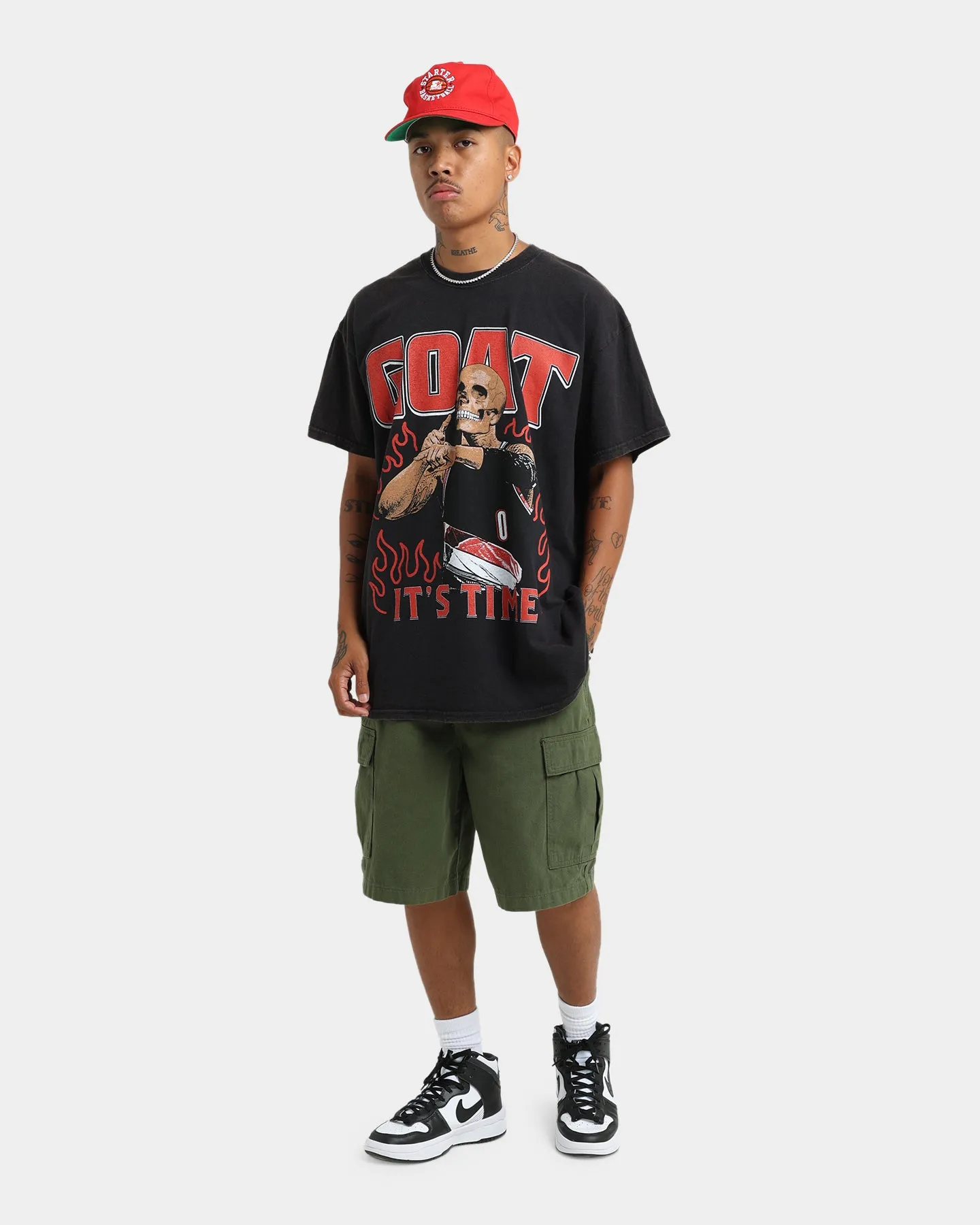 Goat Crew It's Time Vintage T-Shirt Black Wash