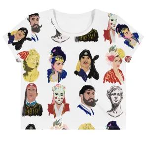 Greek Head Shots Crop Tee