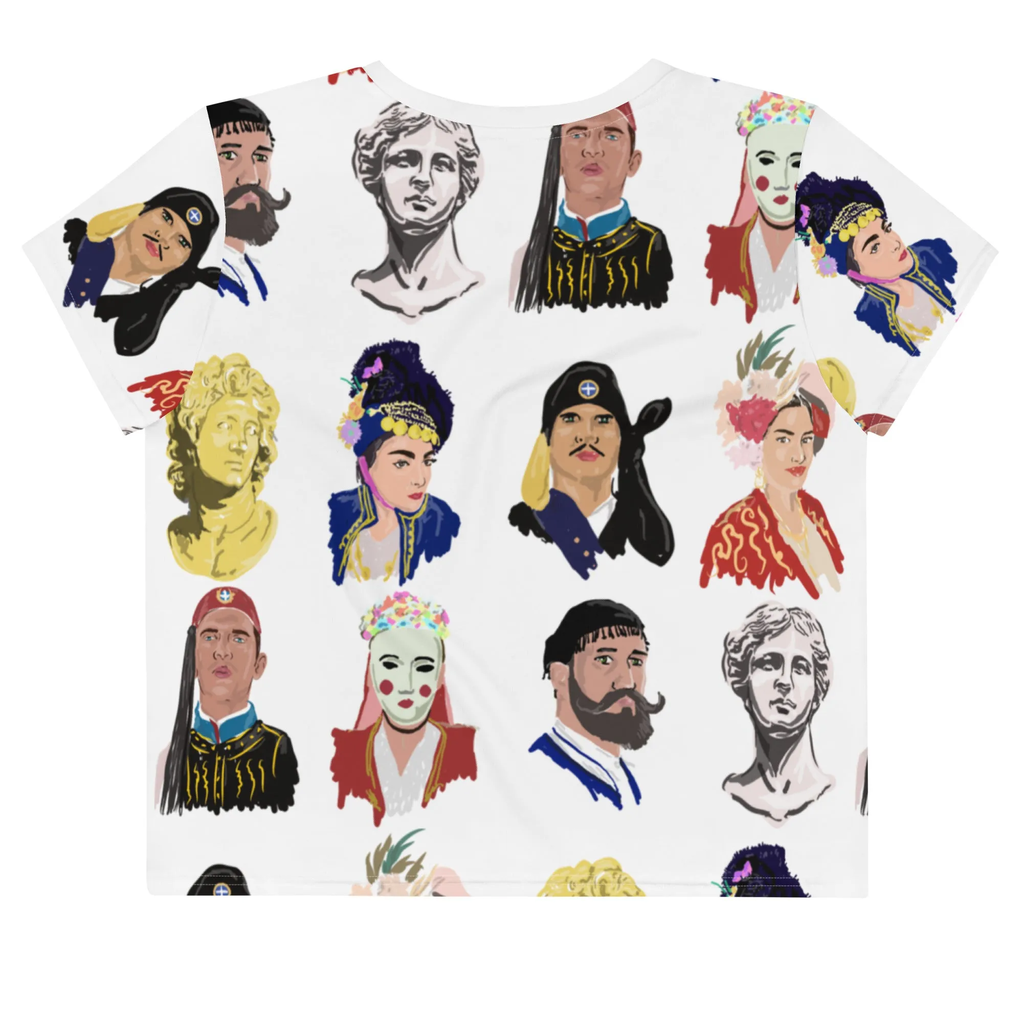 Greek Head Shots Crop Tee