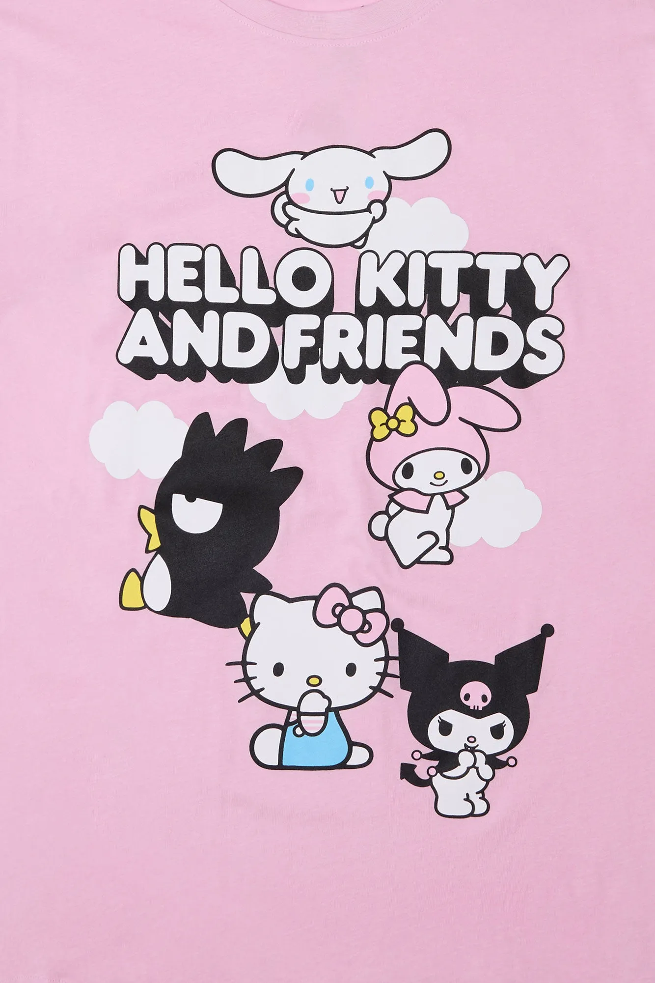Hello Kitty And Friends Graphic Boyfriend Tee