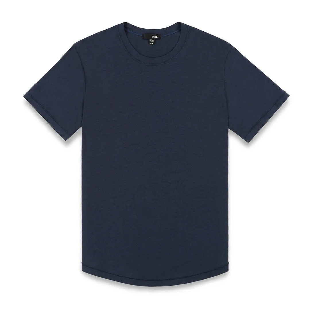 High Twist Summer Crew Neck T-Shirt Uniform Navy