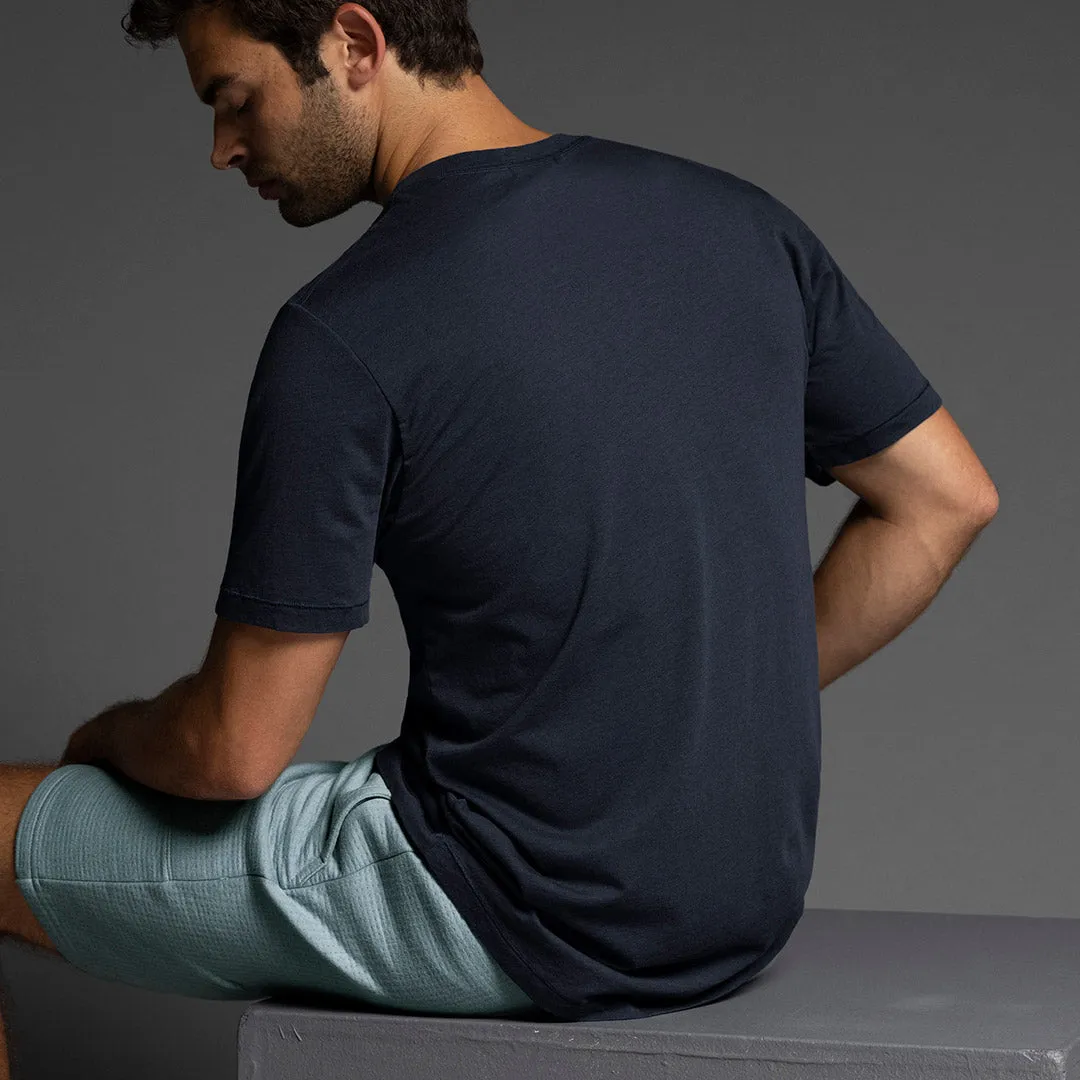 High Twist Summer Crew Neck T-Shirt Uniform Navy