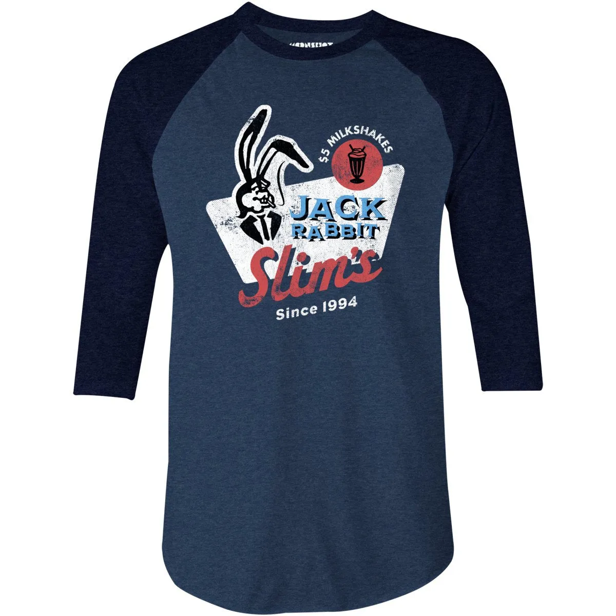 Jack Rabbit Slim's - 3/4 Sleeve Raglan T-Shirt