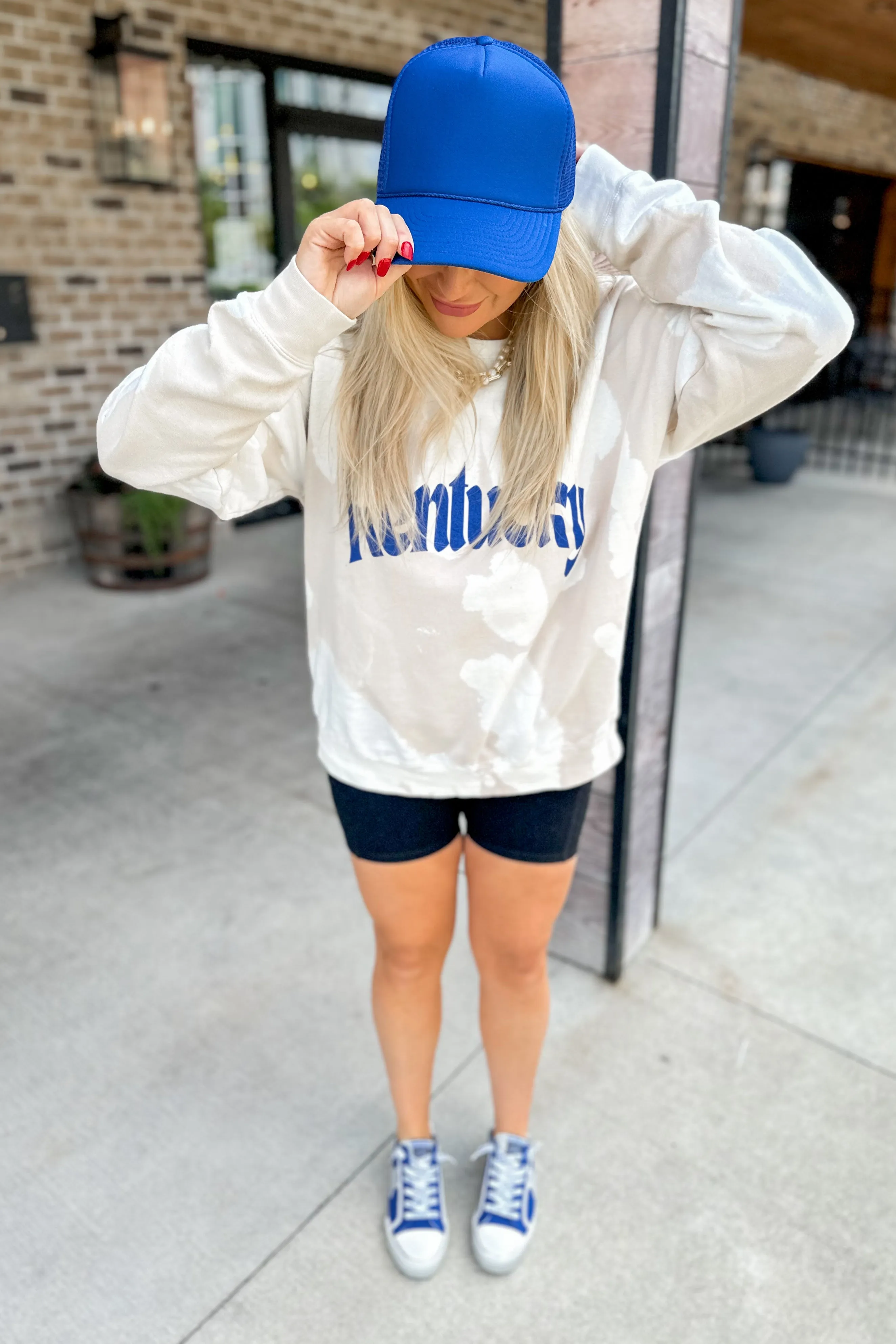 KENTUCKY Bleached Bomba Long Sleeve Graphic Sweatshirt  *FINAL SALE*