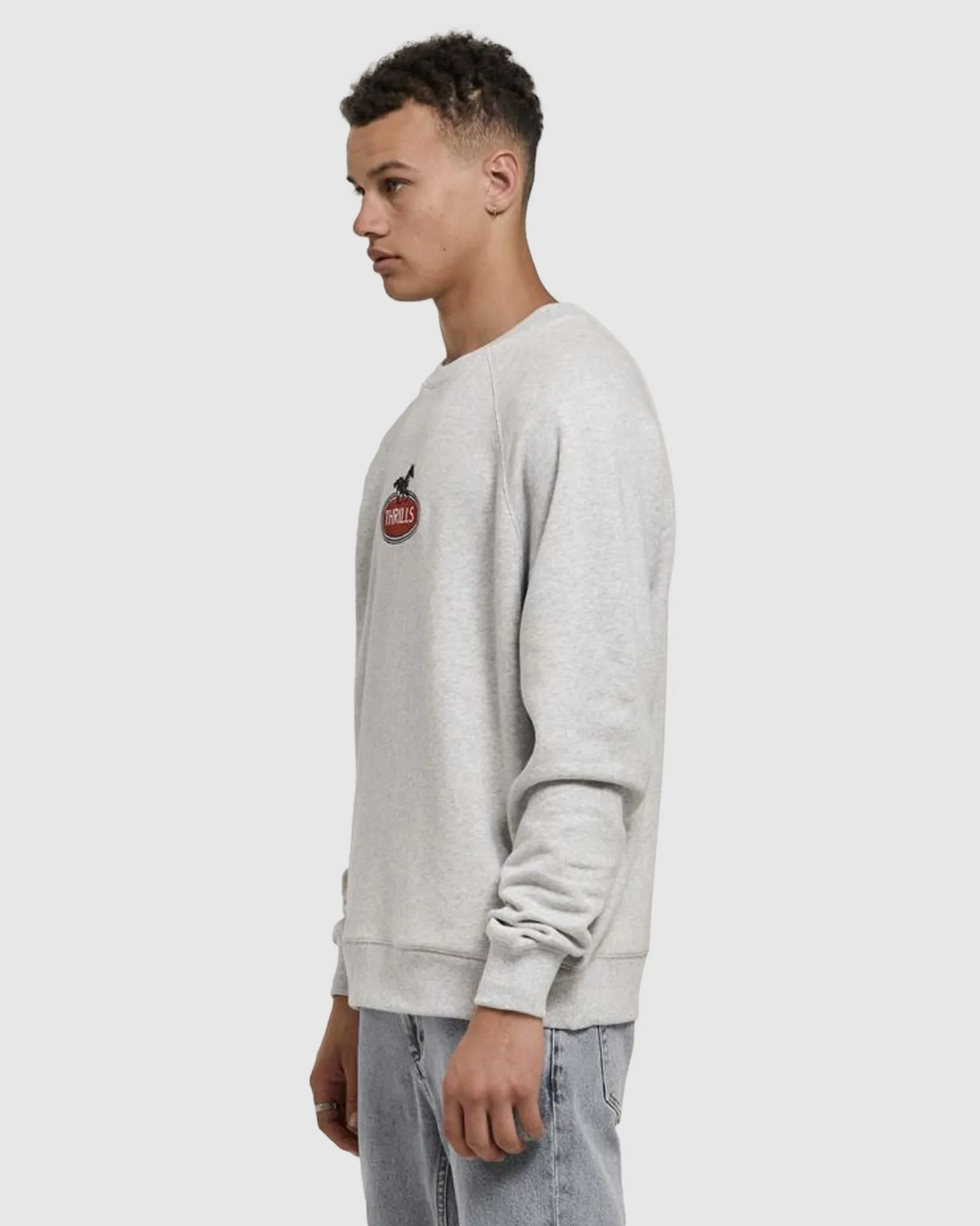 MENS CHARIOT OVAL OVERSIZED RAGLAN CREW