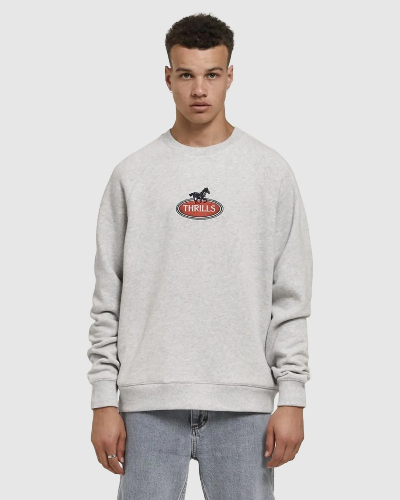 MENS CHARIOT OVAL OVERSIZED RAGLAN CREW