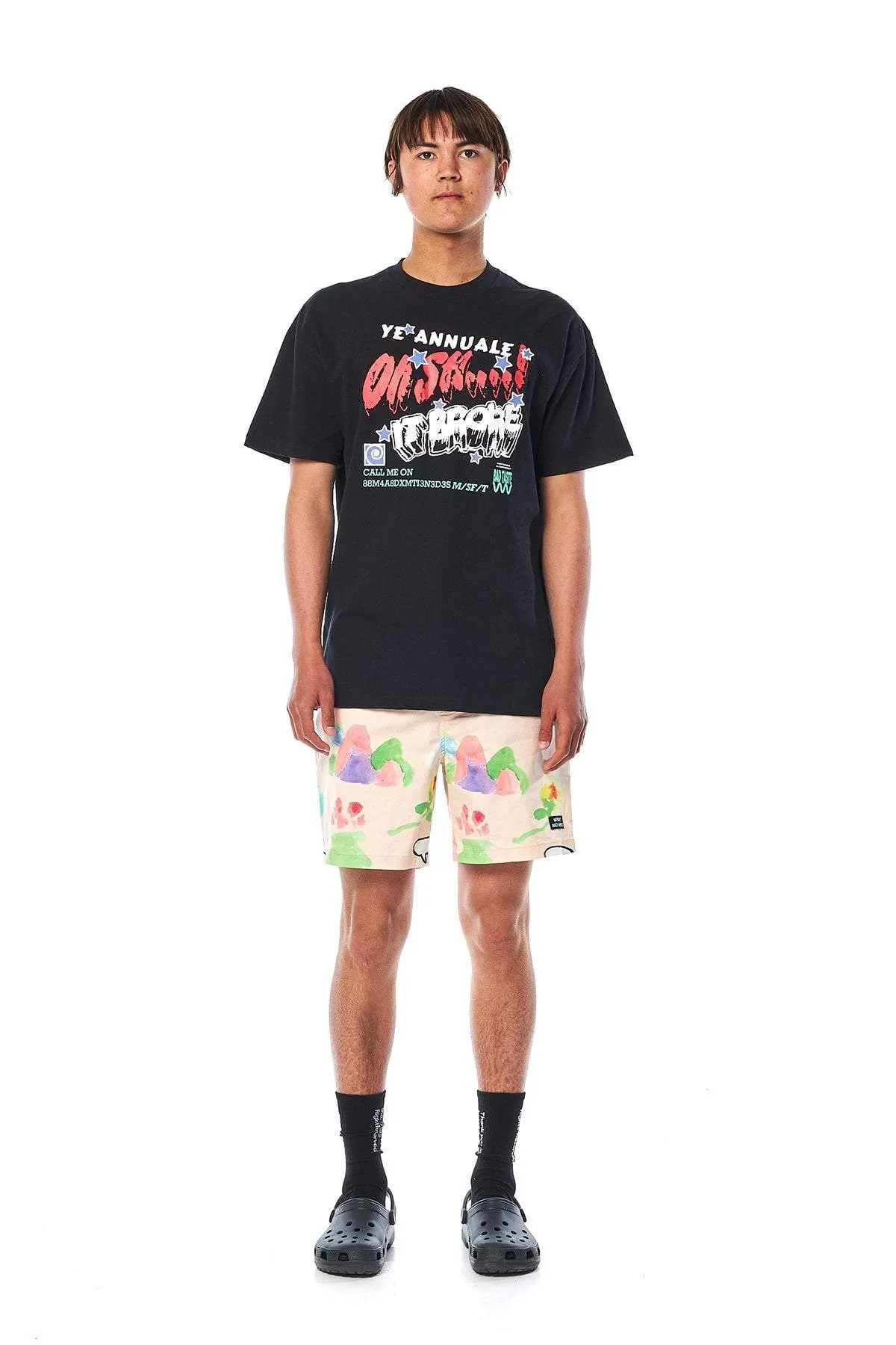 MISFIT YE ANNUALE 50/50 TEE - PITCH BLACK
