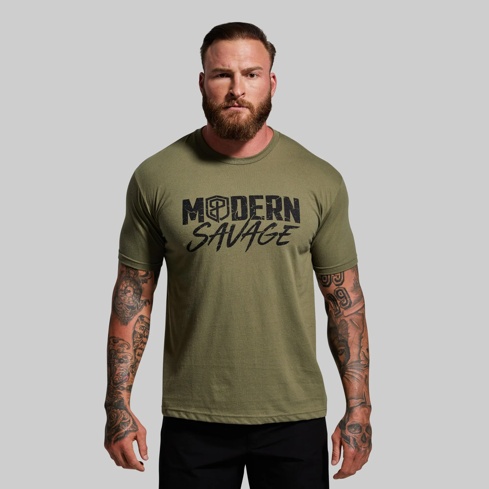 Modern Savage T-Shirt (Military Green)