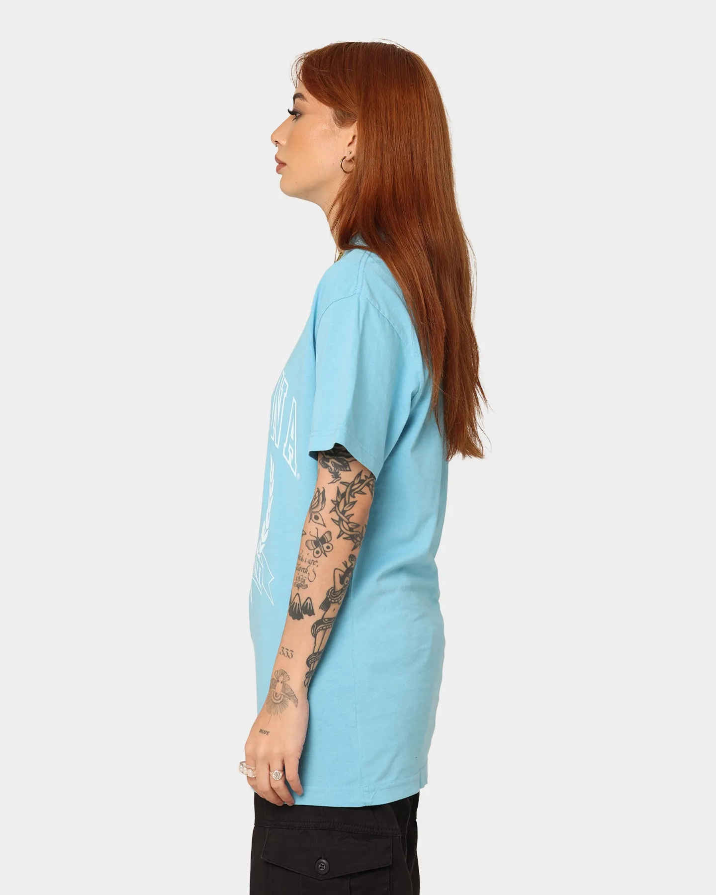 National Collegiate Athletic Association Women's University of North Carolina Basketball Crest T-Shirt Carolina Blue