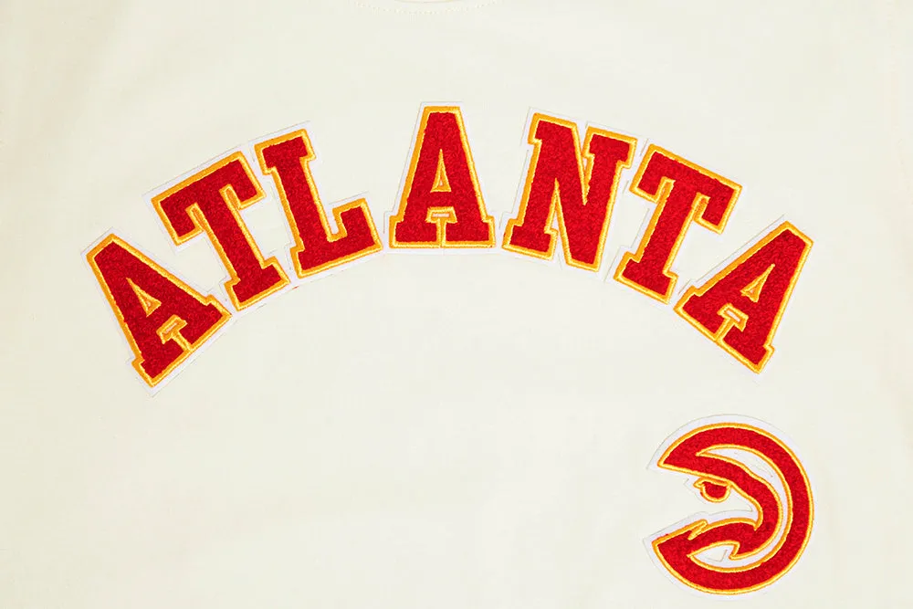 NBA ATLANTA HAWKS RETRO CLASSIC SINGLE JERSEY BIG BOYS SINGLE JERSEY TAPING TEE (EGGSHELL/ RED)