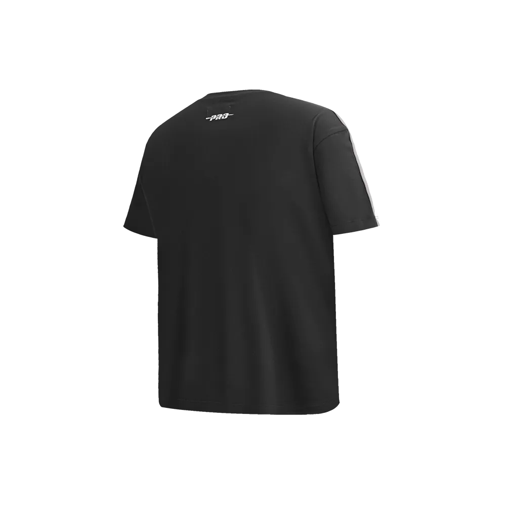 NBA BROOKLYN NETS RETRO CLASSIC LITTLE BOYS SHORT SLEEVE TAPING TEE (BLACK/GRAY)