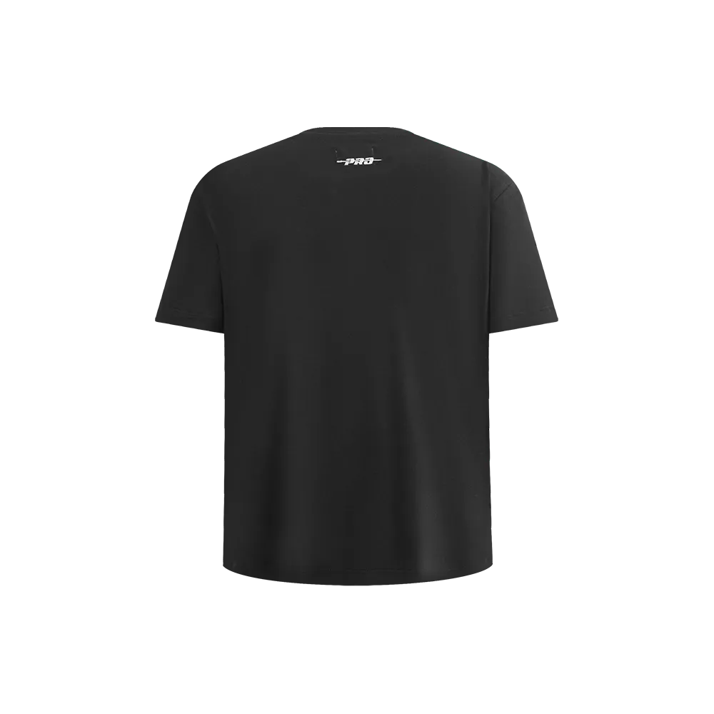 NBA BROOKLYN NETS RETRO CLASSIC LITTLE BOYS SHORT SLEEVE TAPING TEE (BLACK/GRAY)