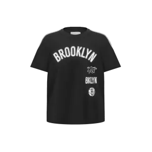 NBA BROOKLYN NETS RETRO CLASSIC LITTLE BOYS SHORT SLEEVE TAPING TEE (BLACK/GRAY) NBA BROOKLYN NETS RETRO CLASSIC LITTLE BOYS SHORT SLEEVE TAPING TEE (BLACK/GRAY)
