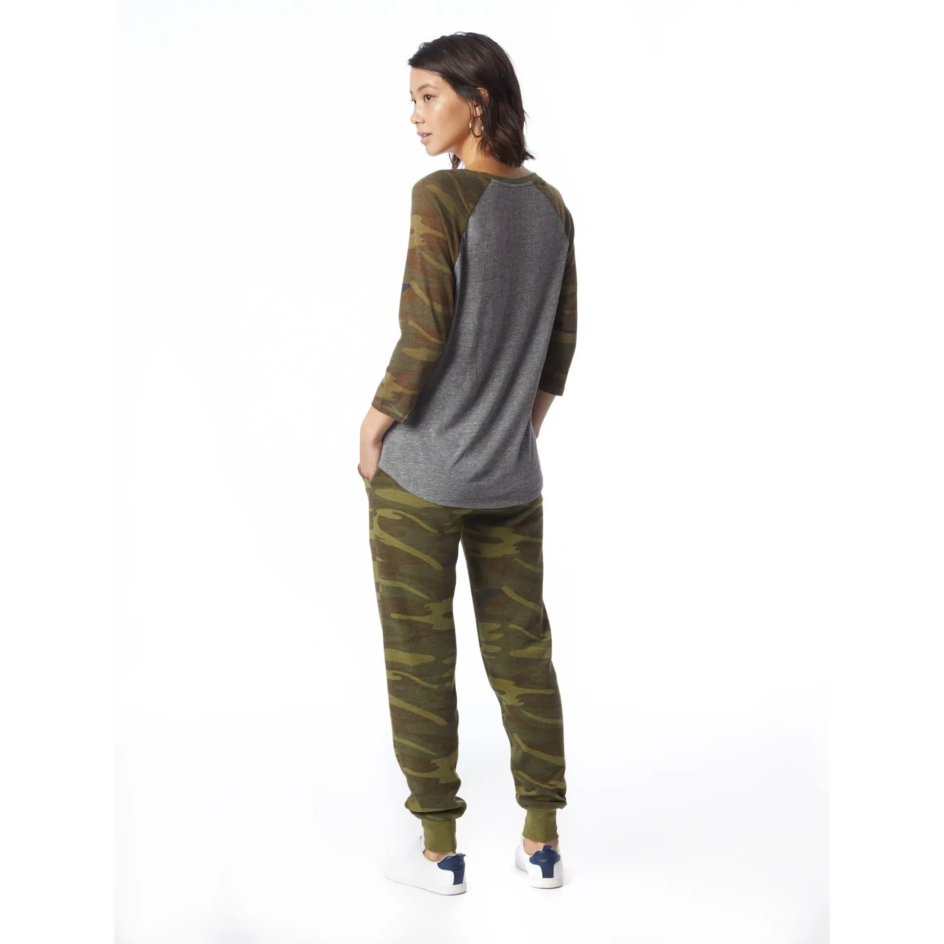 Snug Printed Baseball T-Shirt (Eco Grey   Camo)