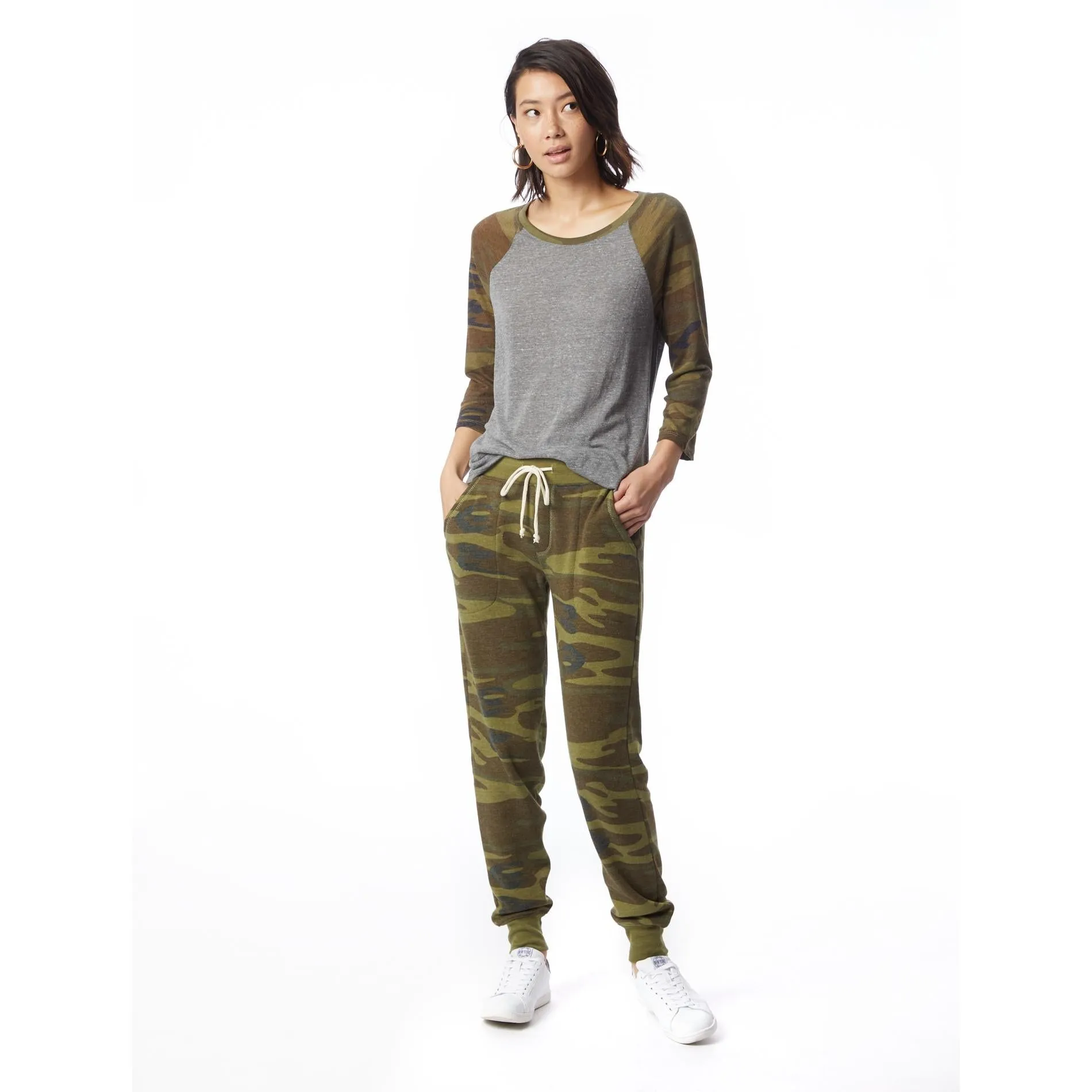 Snug Printed Baseball T-Shirt (Eco Grey   Camo)