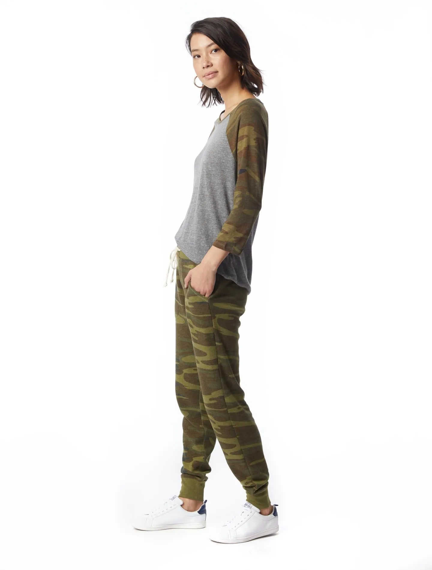 Snug Printed Baseball T-Shirt (Eco Grey   Camo)
