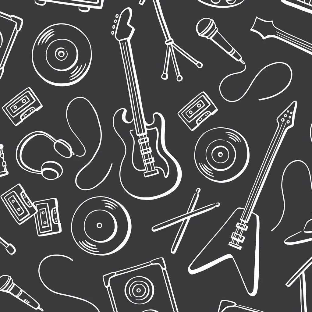 S/S Tee, Rock Band Charcoal