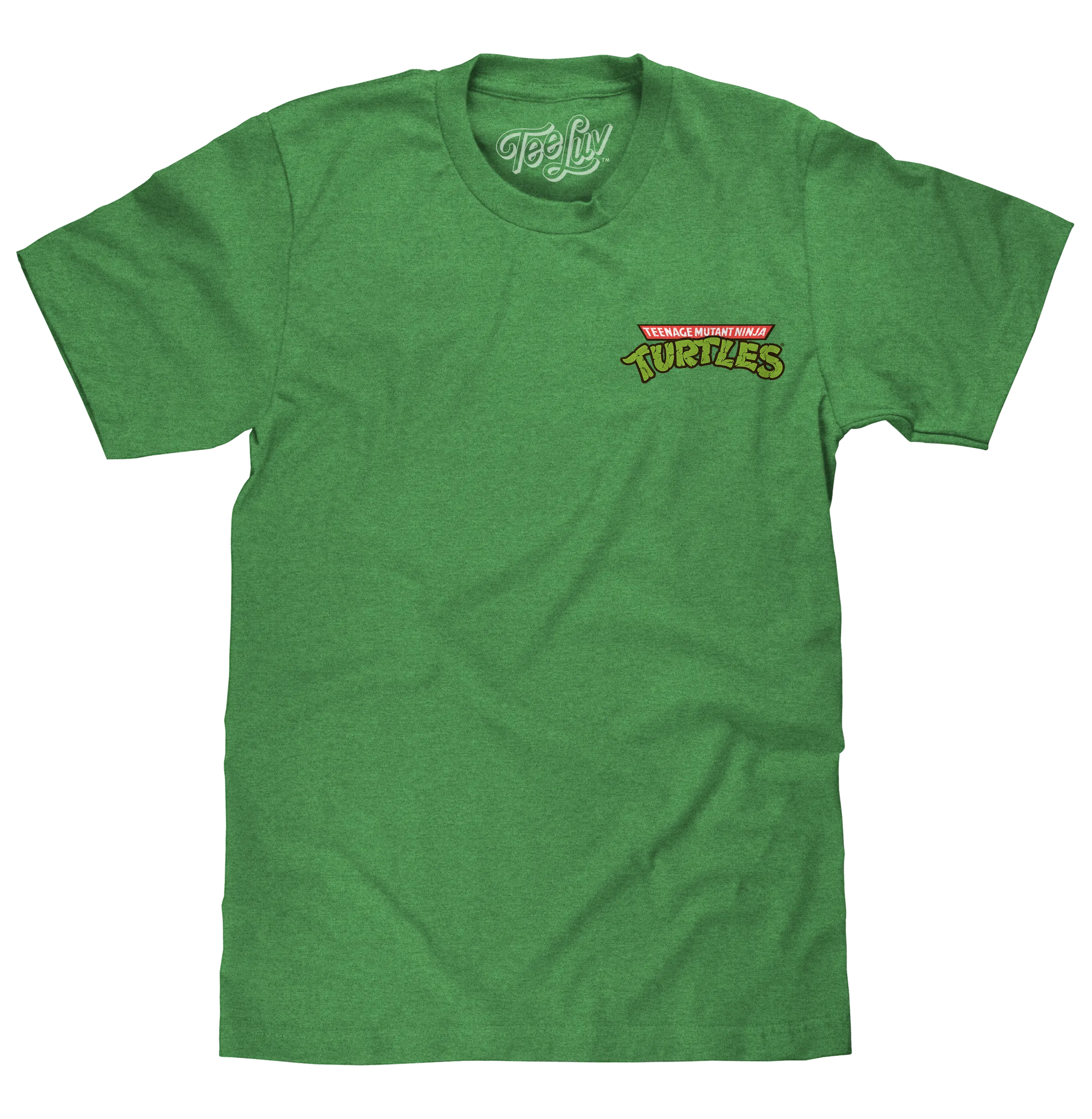 Teenage Mutant Ninja Turtles Front/Back T-Shirt - Heather Kelly