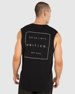 Unit Mens Cubic Muscle Tee Unit Mens Cubic Muscle Tee