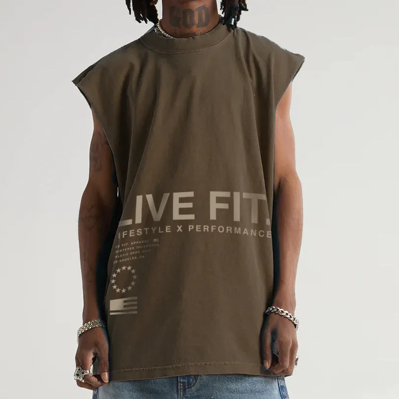 Urban Muscle Tank - Mocha / Beige